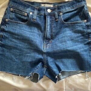 Madewell Women's Blue Denim Shorts Size 26 Good condition